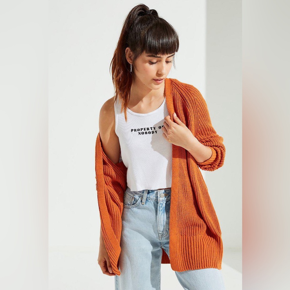 Urban Outfitters Blake Cardigan Orange